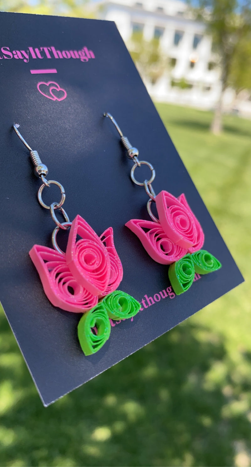 Quilling Earrings / How to make Quilling Earrings - YouTube
